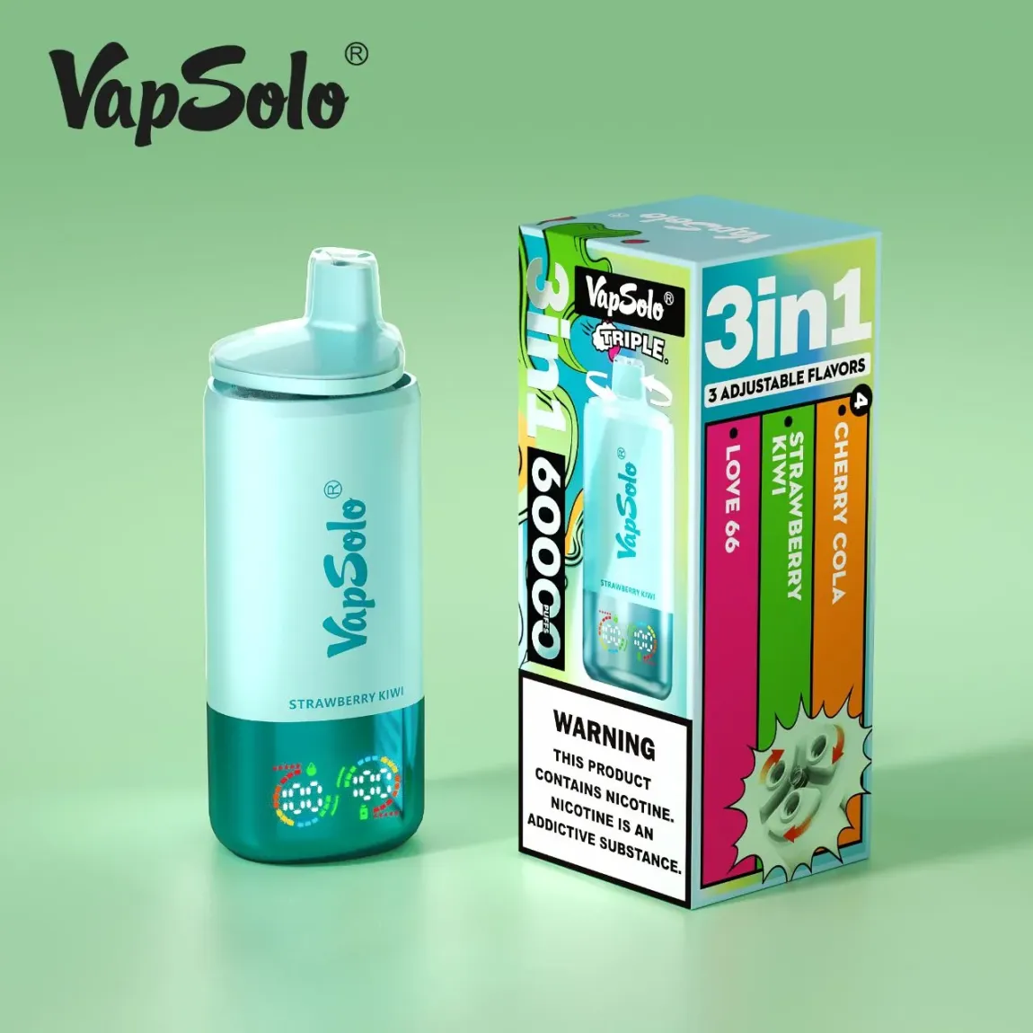 【New Arrive】TRIPLE PRO - Vapsolo 60000 PUFFS