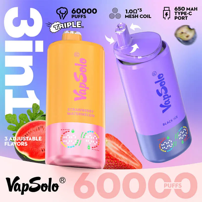 【New Arrive】TRIPLE PRO - Vapsolo 60000 PUFFS